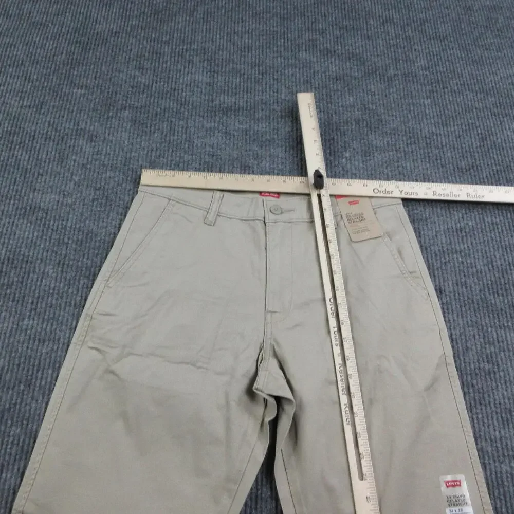 Levi's Pants Mens 31x32 Beige XX Chino Relaxed Straight Flat Front 32x31* NWT